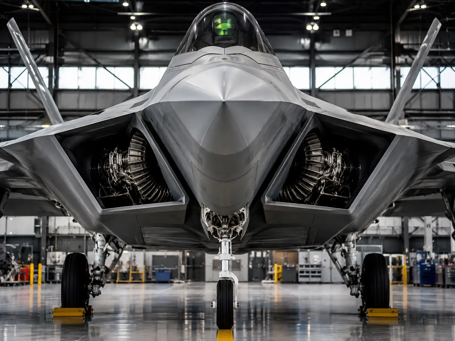 Why the F-22's engine blades are deeply hidden inside the aircraft body