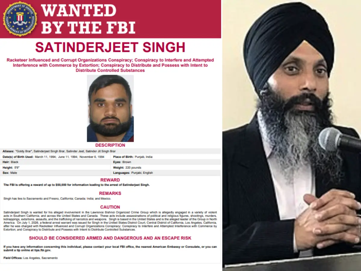 'Most wanted': FBI puts $50,000 bounty on Lawrence Bishnoi aide Goldy Brar after charging him in Hardeep Nijjar murder case