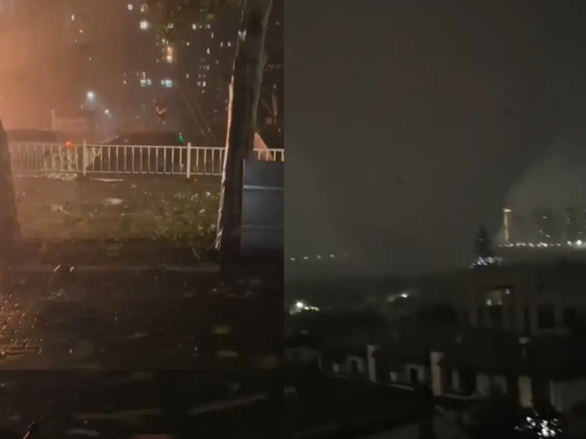 China storms: Strong winds fling woman into air, tornado plucks man from high-rise building