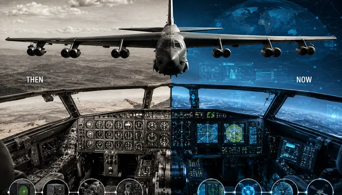 From analogue dials to digital warfare: The B-52 bomber's incredible transformation