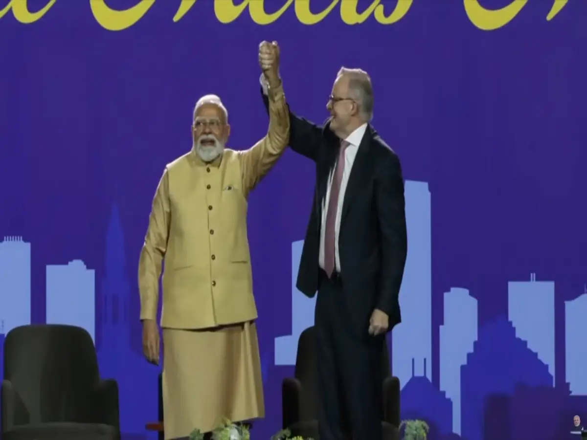 'This show is houseful it is a blockbuster': PM Modi addresses Indian diaspora in Australia