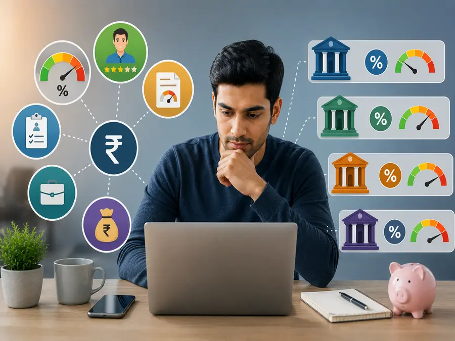 What impacts the rate of interest for personal loan across different lenders