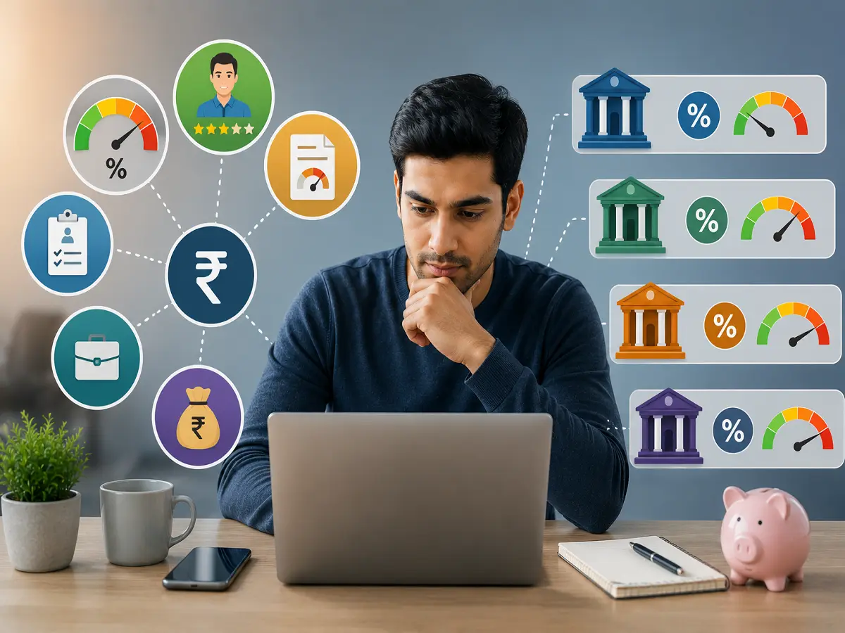 What impacts the rate of interest for personal loan across different lenders