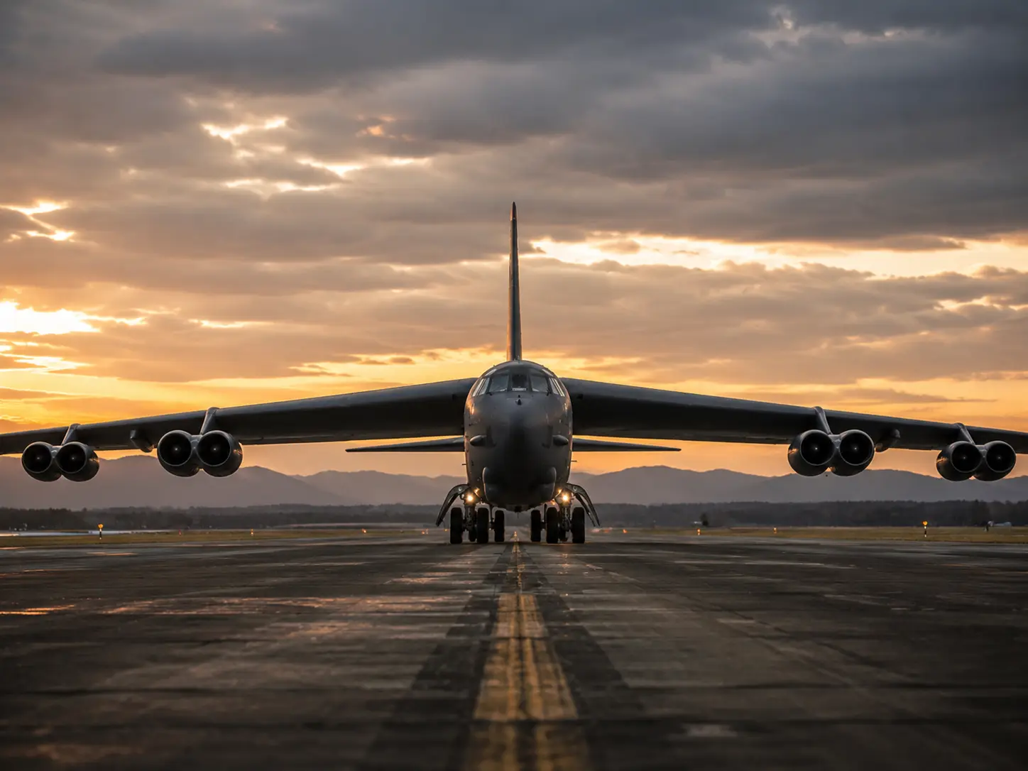How many tires does a B-52 bomber have?