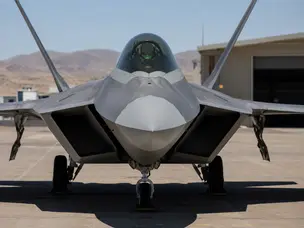 Why the F-22's nose cone is a different shade of grey