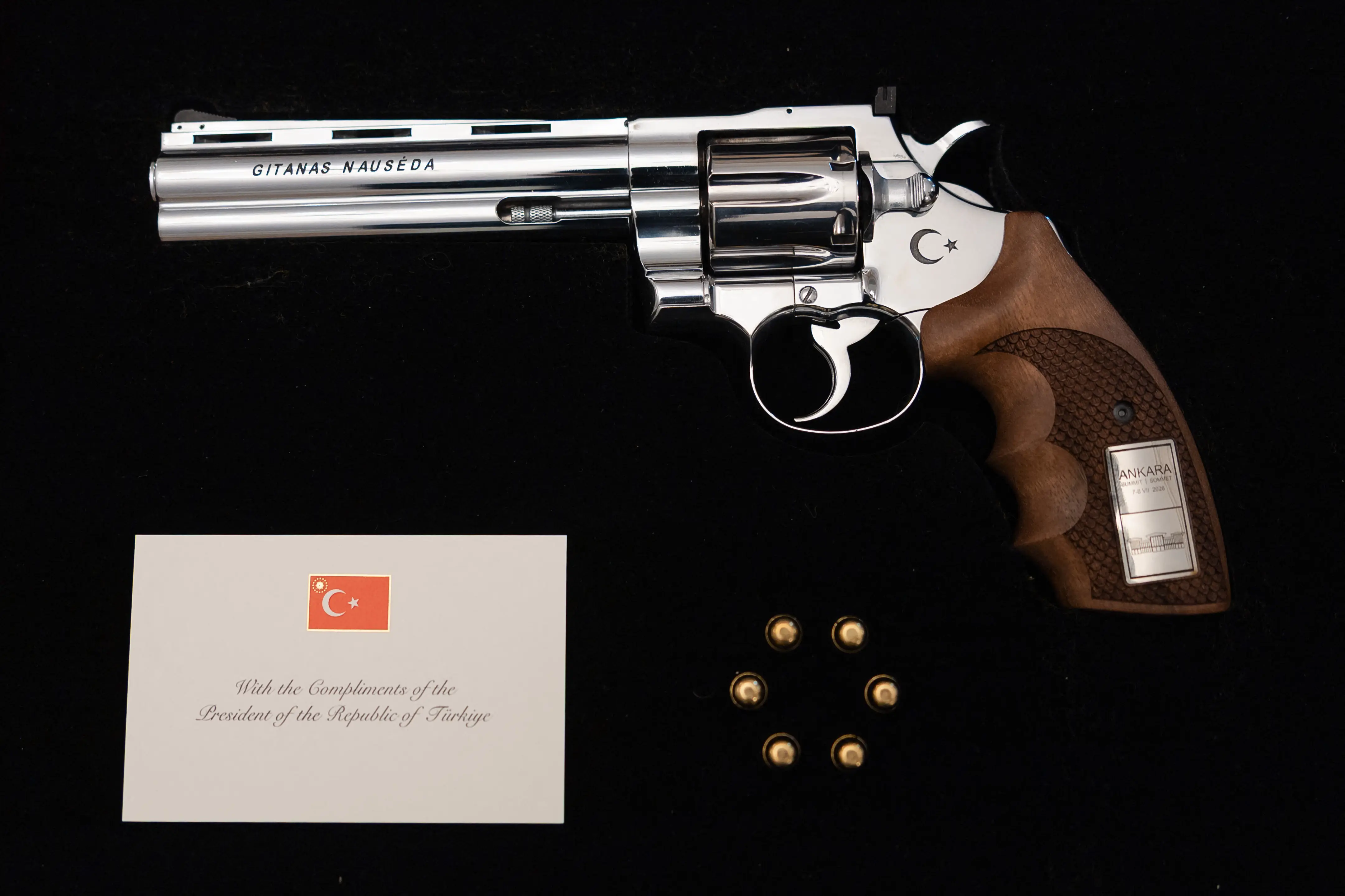 Vintage gun, live ammo: Erdogan's 'unusual' gift to NATO leaders creates security headache