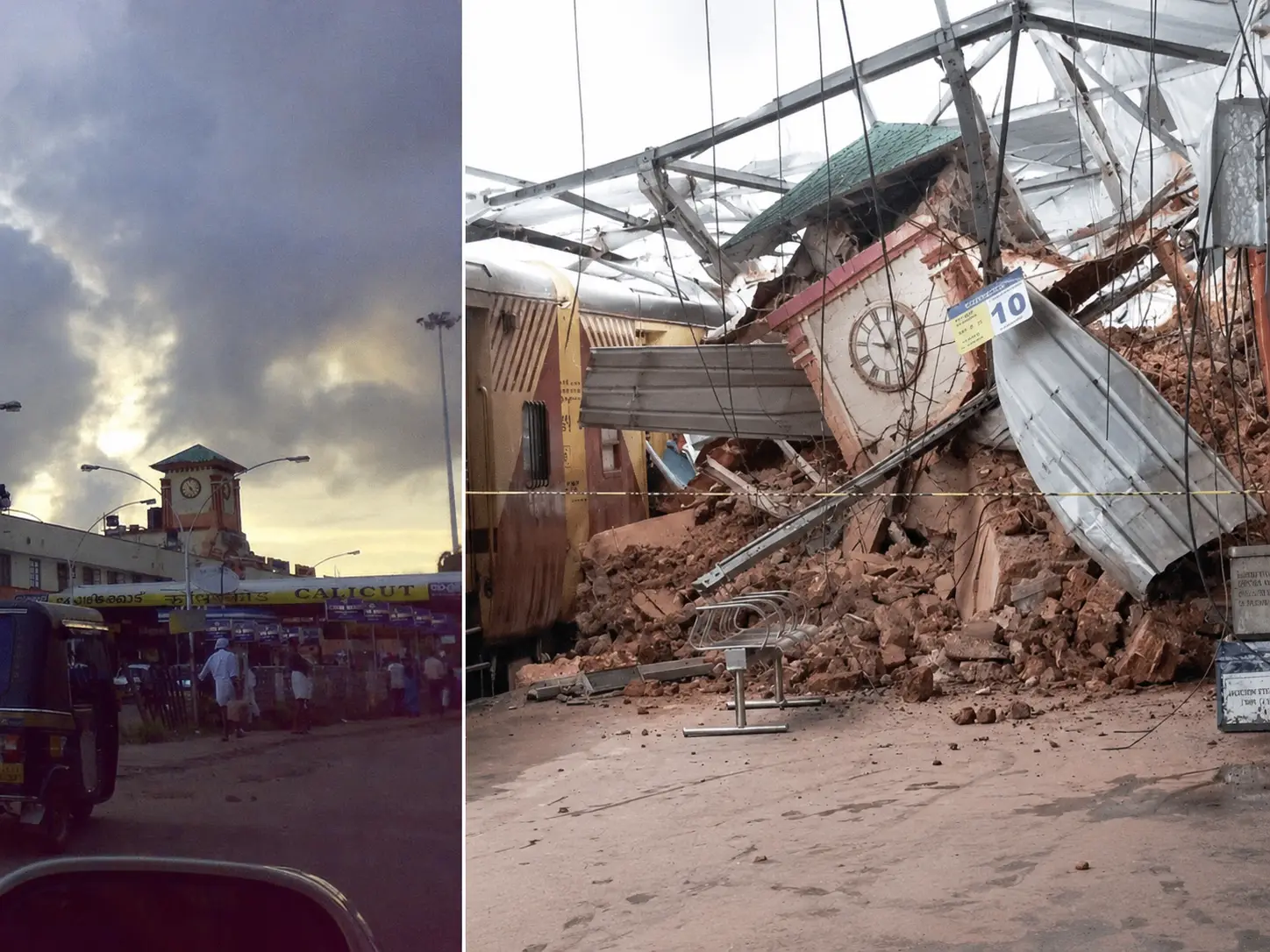 WATCH: Century-old clock tower falls onto railway platform at India's Kozhikode Railway Station WATCH: Century-old clock tower falls onto railway platform at India's Kozhikode Railway Station