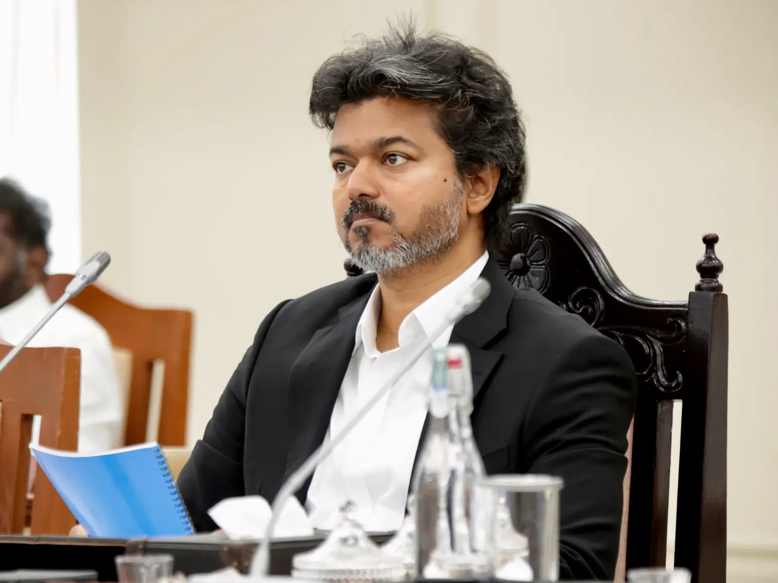 CM Vijay blames Karur Police for 41 stampede deaths, alleges conspiracy CM Vijay blames Karur Police for 41 stampede deaths, alleges conspiracy