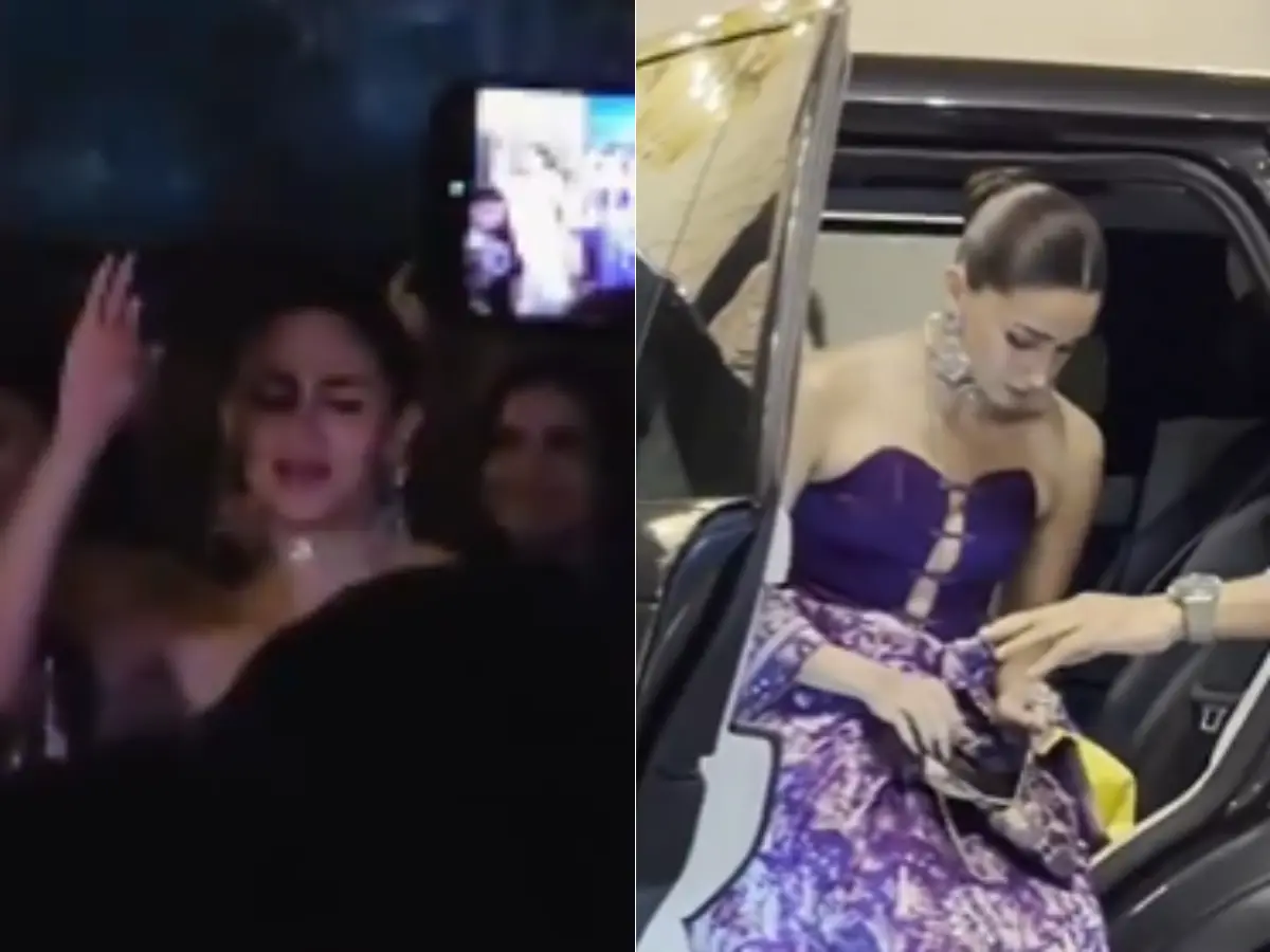 Alia Bhatt grooves at bestie Akansha Ranjan's pre-wedding ceremony, stuns in a purple saree | Watch