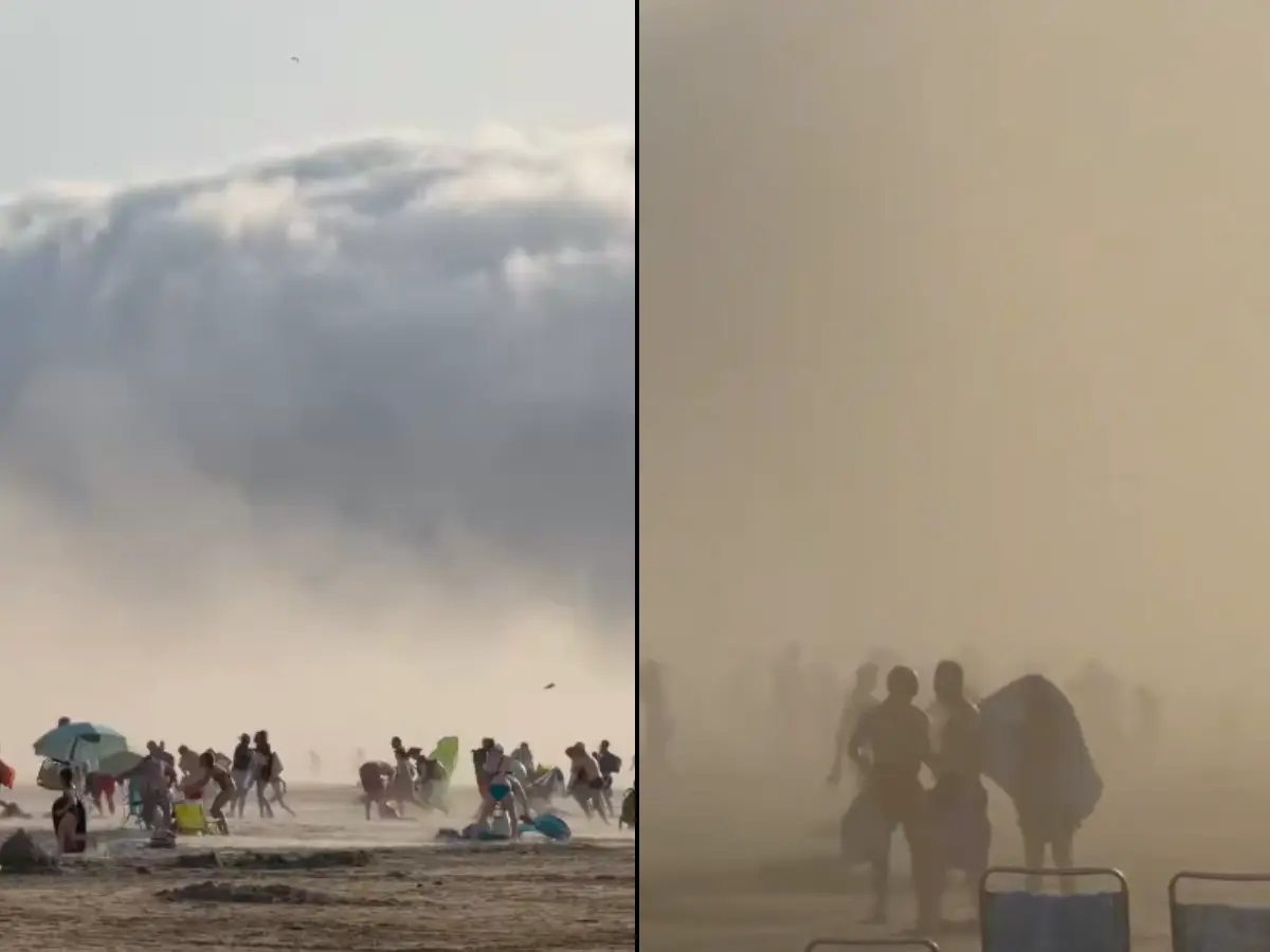 11C in 6 minutes: 'Tsunami cloud' slams French beach, wind speeds touch 100 kmph