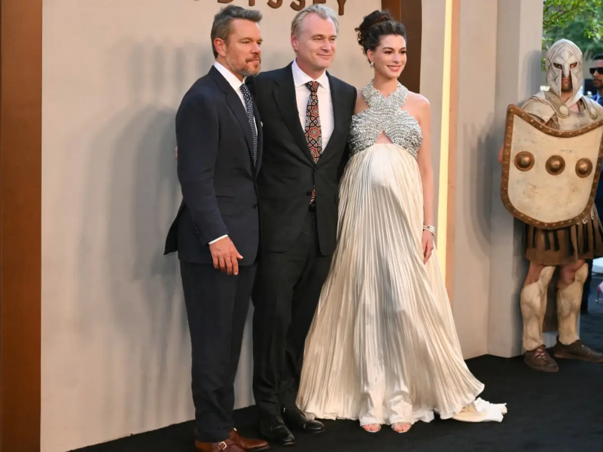 Christopher Nolan with his King Odysseus and Penelope