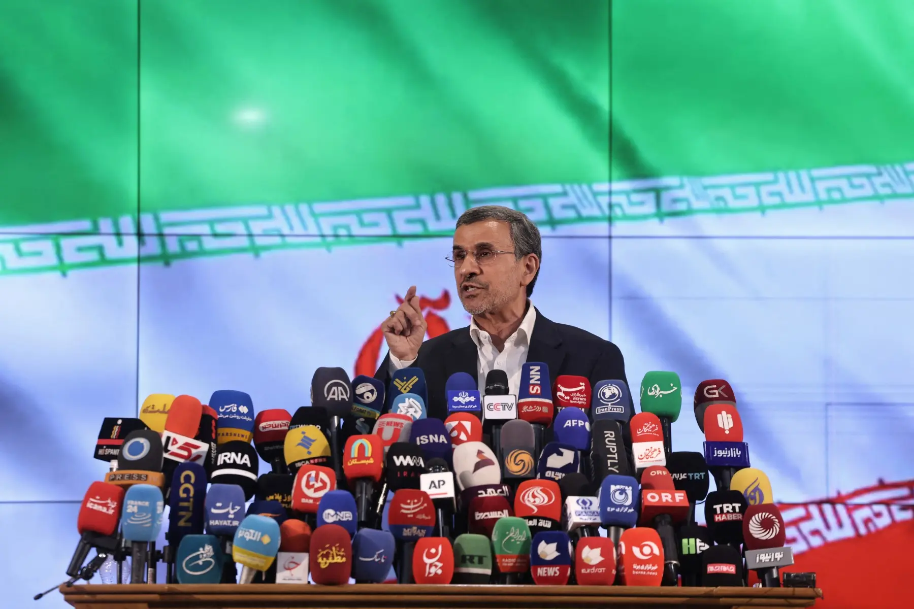 Mahmoud Ahmadinejad seen in Tehran memorial after report claimed IRGC put him under house arrest