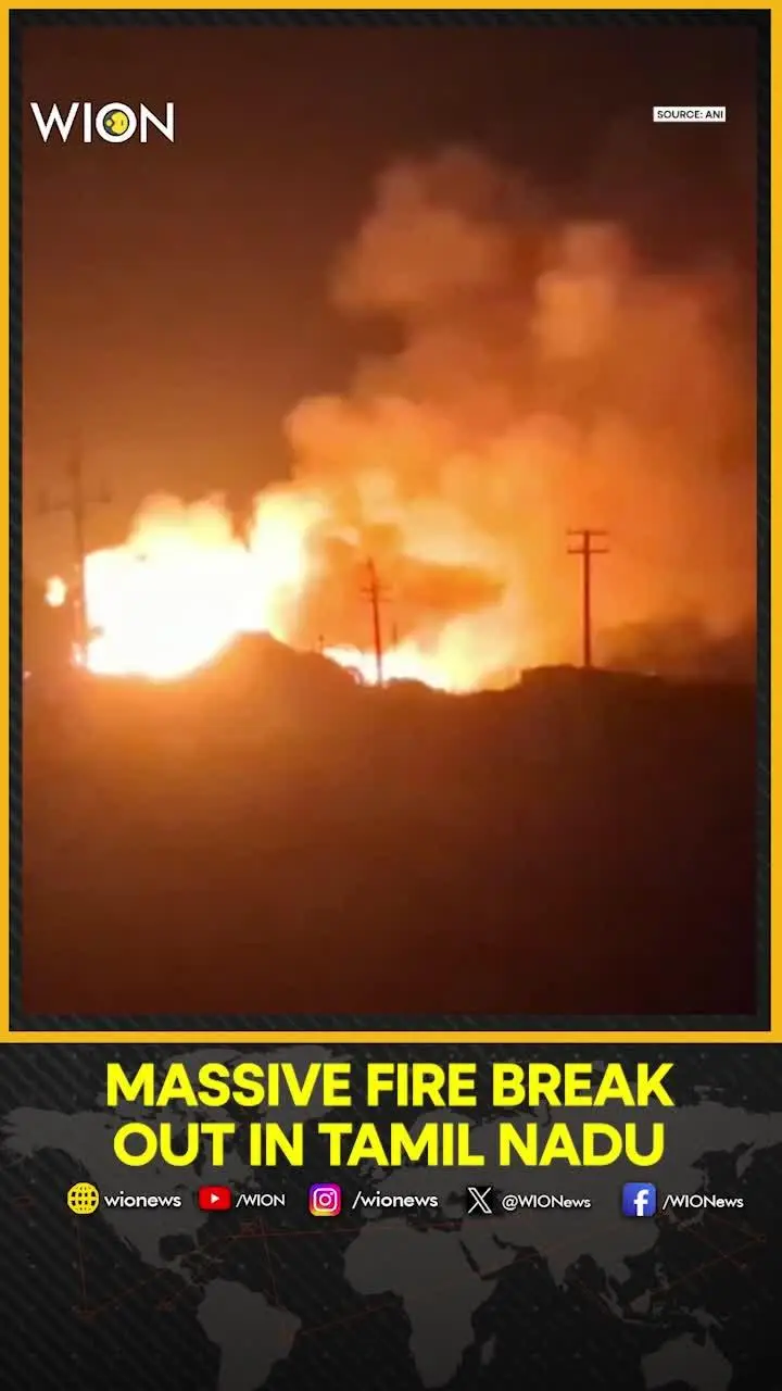 Tamil Nadu Fire: Massive fire erupts at Karur municipal garbage dump, thick smoke engulfs area