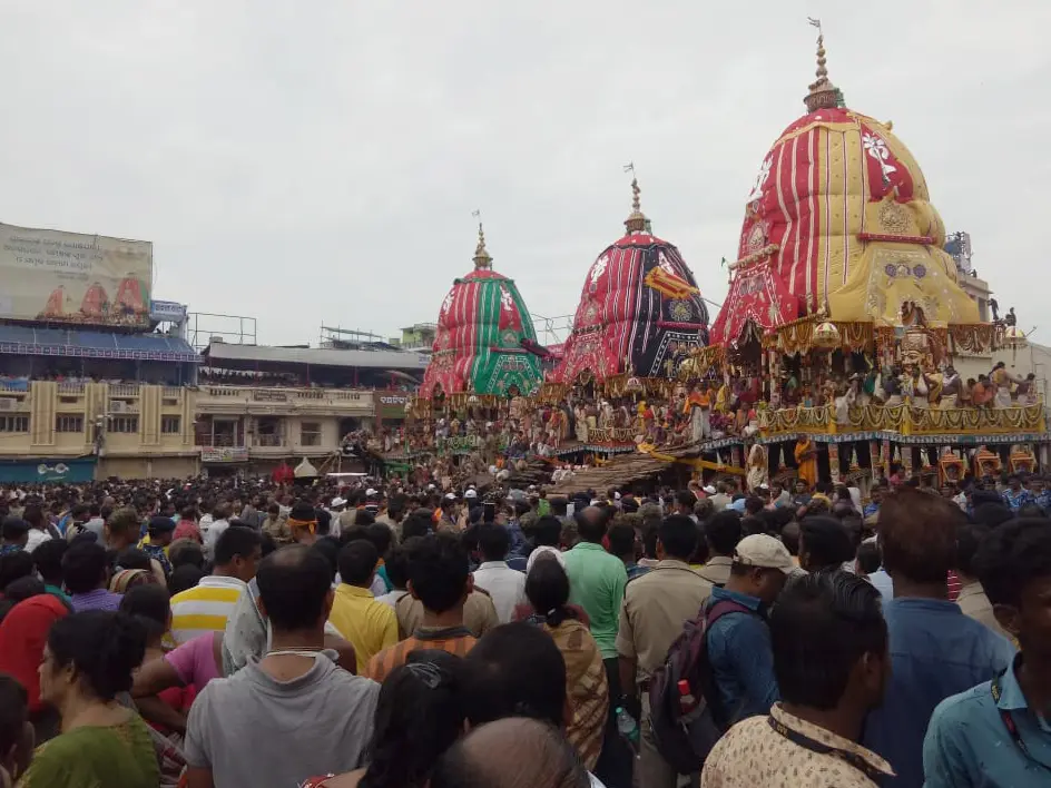 Jagannath Puri Rath Yatra begins amid IMD's forecast for heavy rain Jagannath Puri Rath Yatra begins amid IMD's forecast for heavy rain