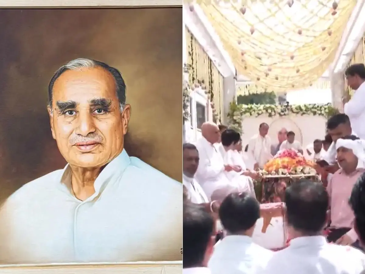 Prominent political and business leaders join family to pay respects as Nand Kishore Goenka's last rites held in Hisar