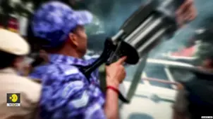 Chaos at CJP protests in New Delhi