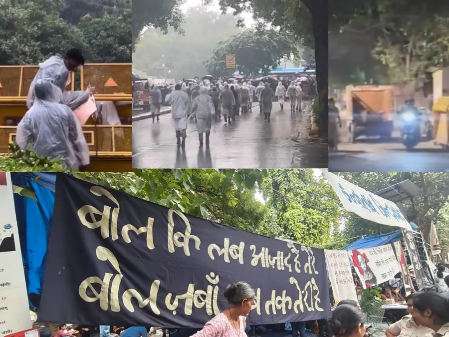 Truck loaded with stones, metro stations closed: What's happening at Jantar Mantar now