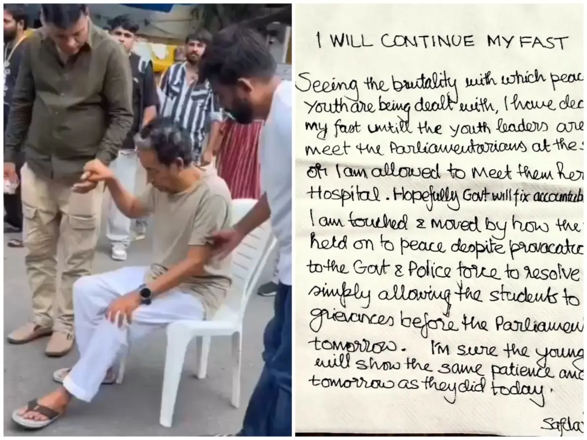 Wangchuk announces to continue his fast until youth leaders allowed to meet Parliamentarians