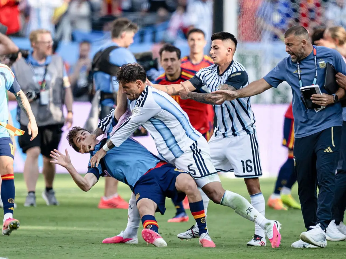 Heavy sanctions loom over Argentine players after ugly brawl following final whistle in World Cup final