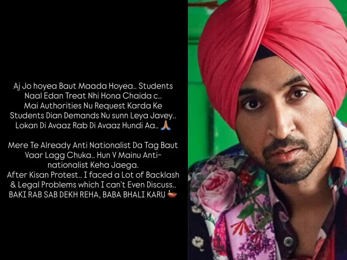 'People's voice is God's voice': Diljit Dosanjh reacts to student protest in Delhi 'People's voice is God's voice': Diljit Dosanjh reacts to student protest in Delhi