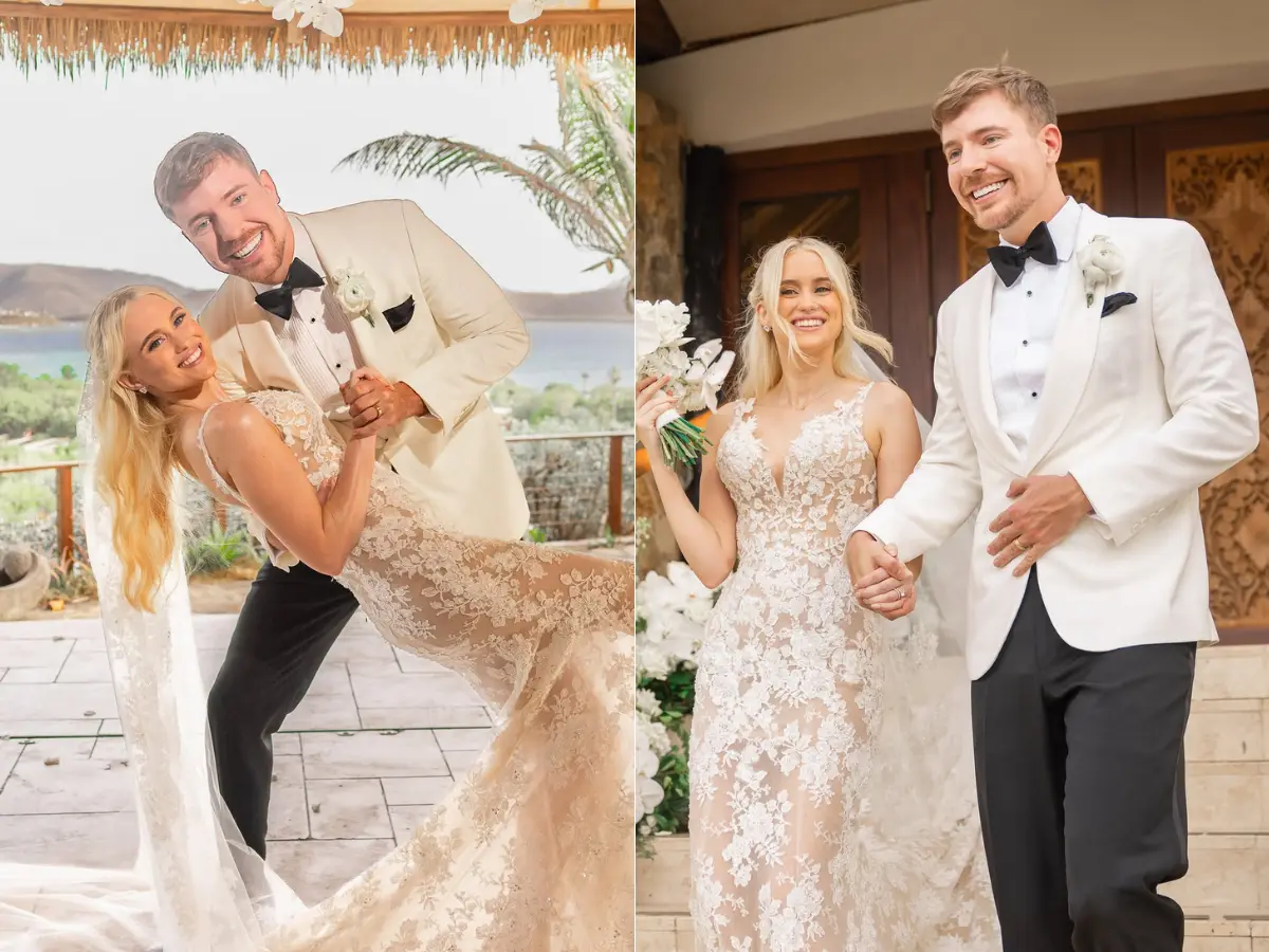 YouTuber MrBeast marries Thea Booysen; see the first pic from their dream wedding