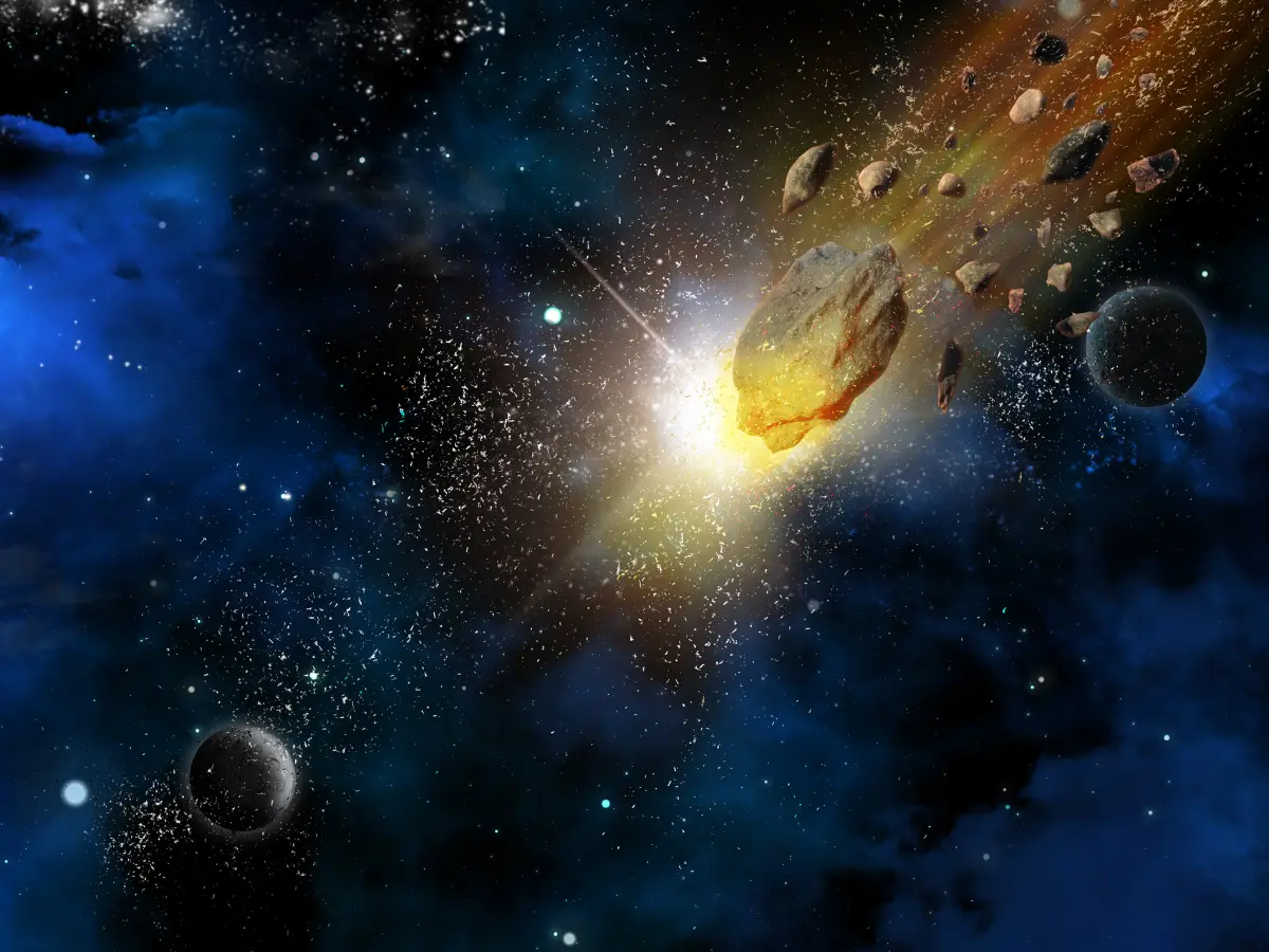 100km asteroid exploded in the solar system and changed Moon and Earth 800mn years ago