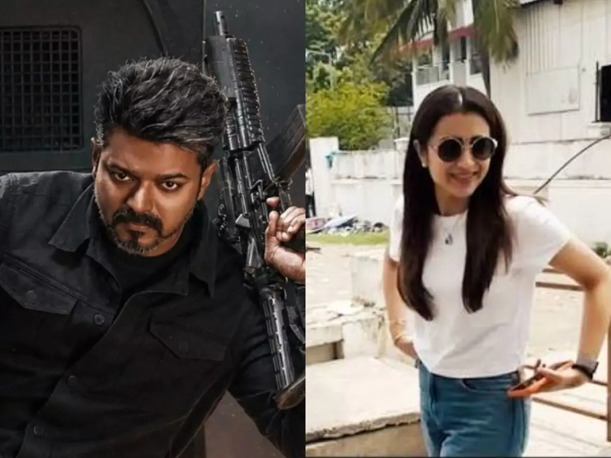 Trisha spotted at Chennai theatre for Vijay's Jana Nayagan screening | Watch