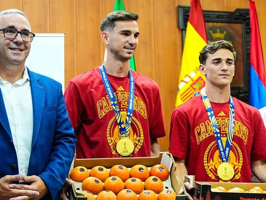 Spain's World Cup stars Fabian Ruiz and Gavi rewarded with their weight in tomatoes. Here's why