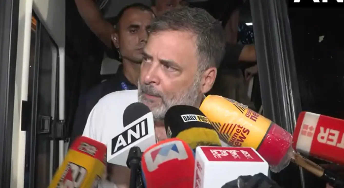 Rahul Gandhi leads opposition MPs to Gandhi Smriti to support students amid NEET paper leak protests
