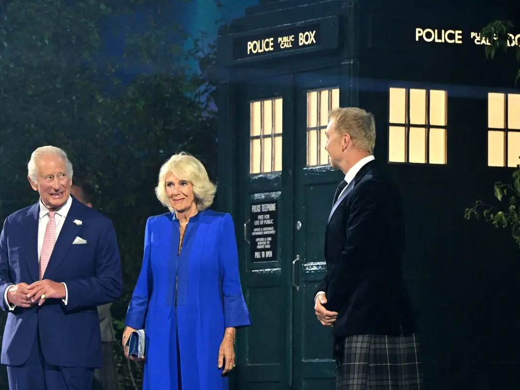 The Royals enter the Doctor Who universe: King Charles and Queen Camilla beam into Commonwealth Games in TARDIS