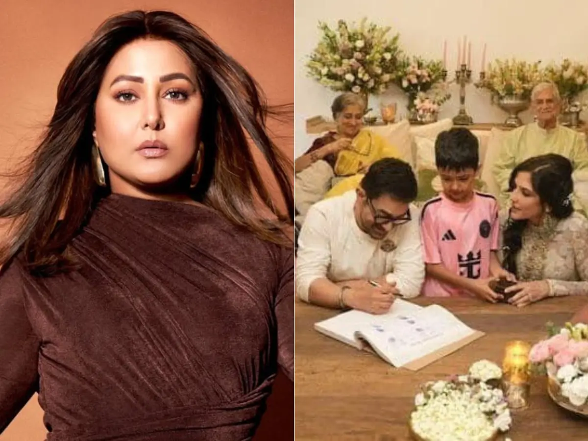 Hina Khan reacts to Aamir Khan’s third marriage with Gauri Spratt: 'Not acceptable in our society' Hina Khan reacts to Aamir Khan’s third marriage with Gauri Spratt: 'Not acceptable in our society'