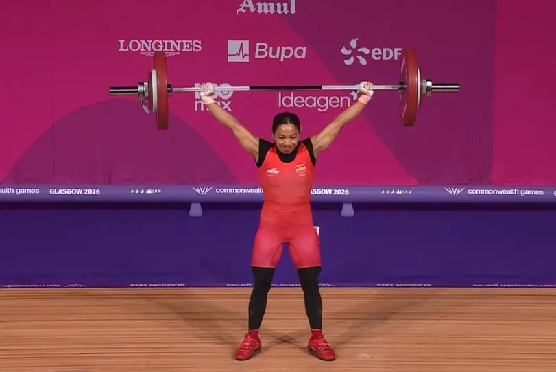 HAT-TRICK! Mirabai Chanu wins India's first gold at CWG 2026; breaks Games record
