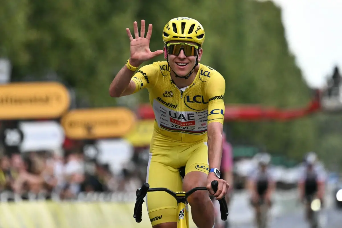 Two-time world champ Tadej Pogacar wins record-equalling fifth Tour de France