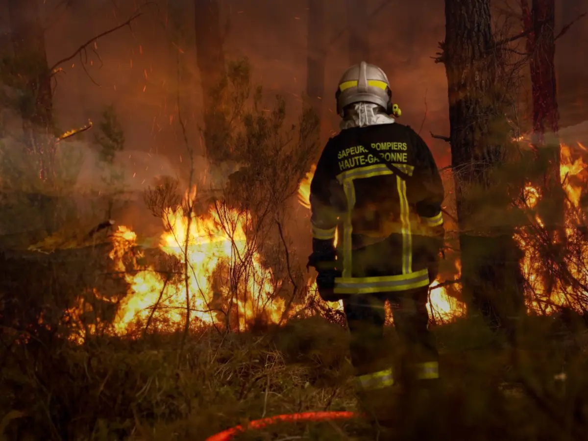 Bordeaux wildfire spawns fire cloud with own lightning