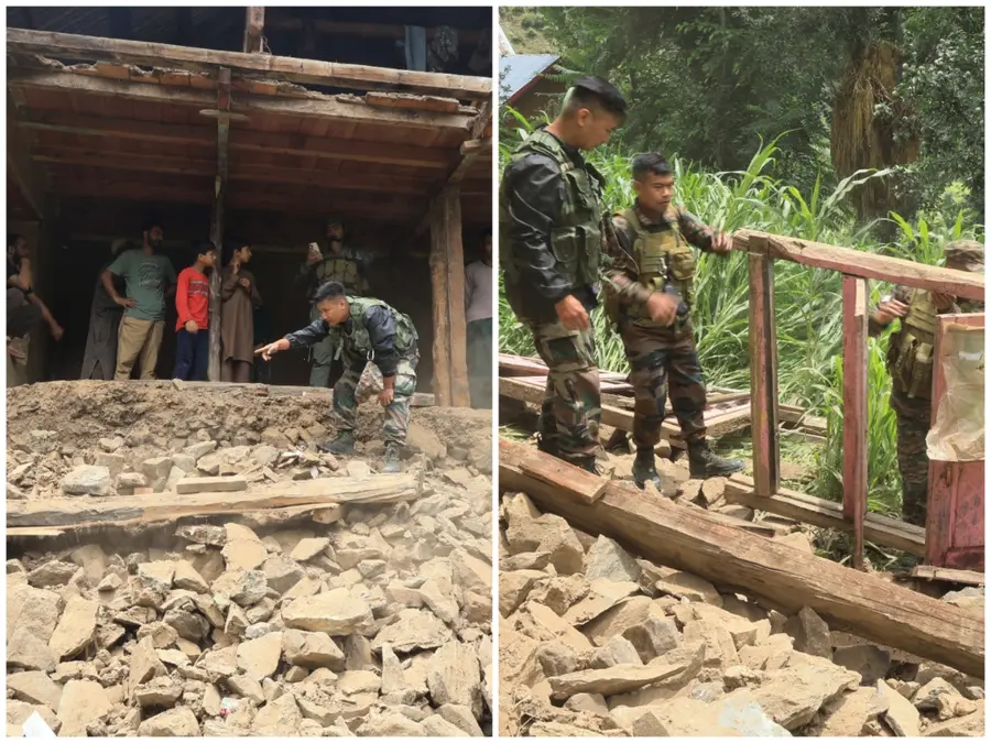Army rescues 12 from collapsed house in North Kashmir; Jammu–Srinagar Highway remains closed to traffic