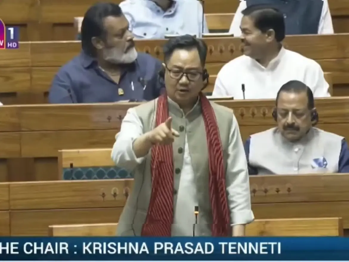 Parliament adjourned for the day amid uproar; Rijiju slams Congress for stalling anti-paper leak bill debate Parliament adjourned for the day amid uproar; Rijiju slams Congress for stalling anti-paper leak bill debate