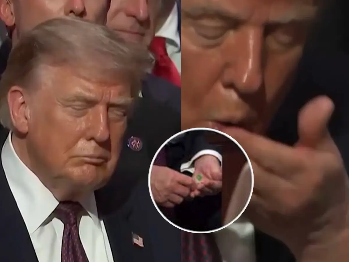 Trump pops THIS, then appears to doze off at Lindsey Graham’s funeral: Watch