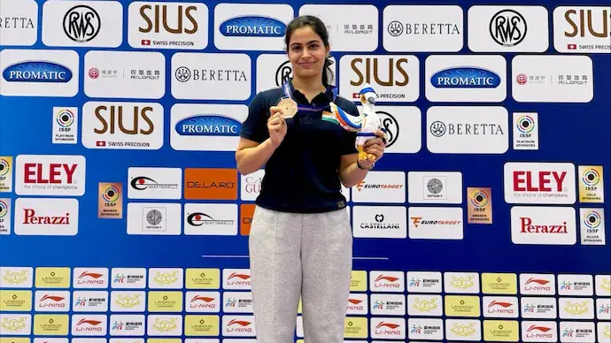 'Mixed feelings about this one': Manu Bhaker reacts after winning bronze at Shooting World Cup
