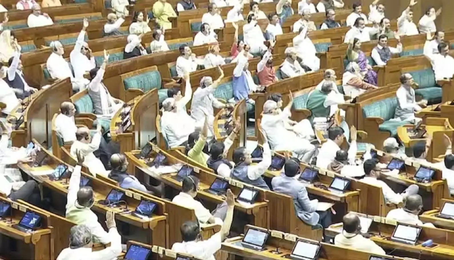 Anti-paper leak bill passed by voice vote in Lok Sabha amid opposition uproar