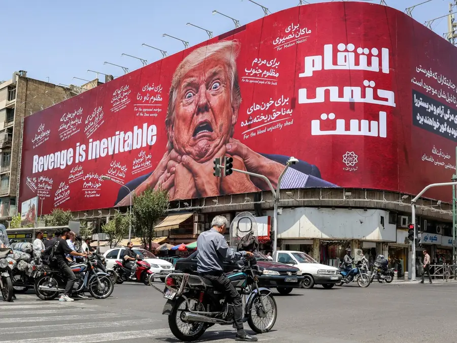 Iran's anti-Trump billboard declares 'Revenge is inevitable' in Tehran