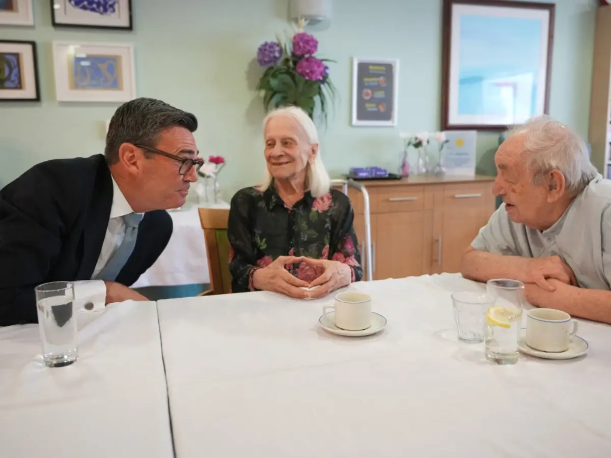 'What, a new one?' UK care home resident could not hide his shock when Burnham told him he was the new PM