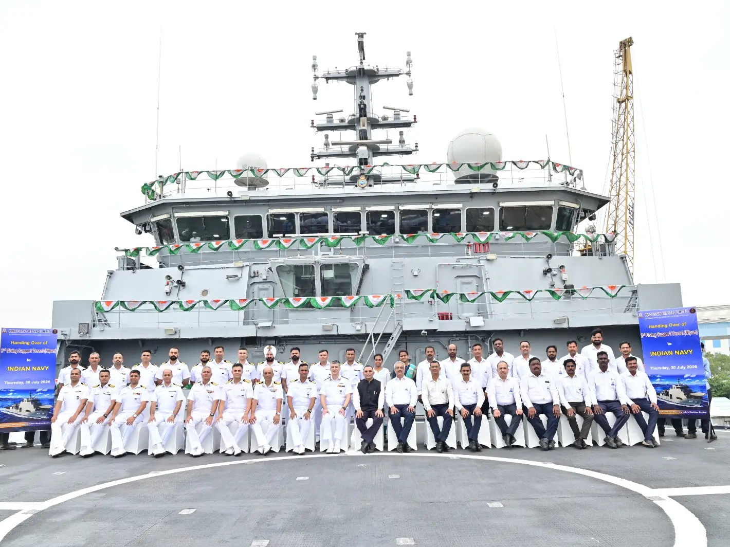 Indian Navy takes delivery of second indigenous diving support ship Indian Navy takes delivery of second indigenous diving support ship