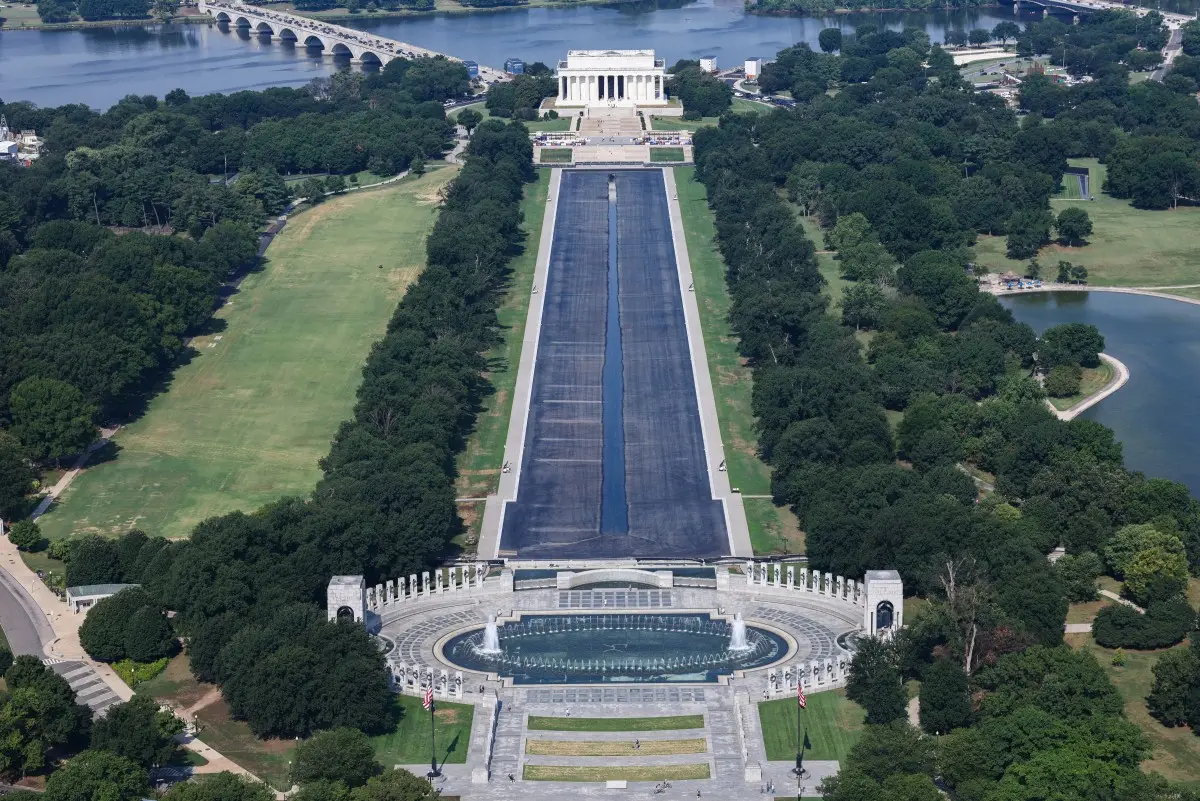 Trump administration drops Olympian's Reflecting Pool case, blames damage on botched installation
