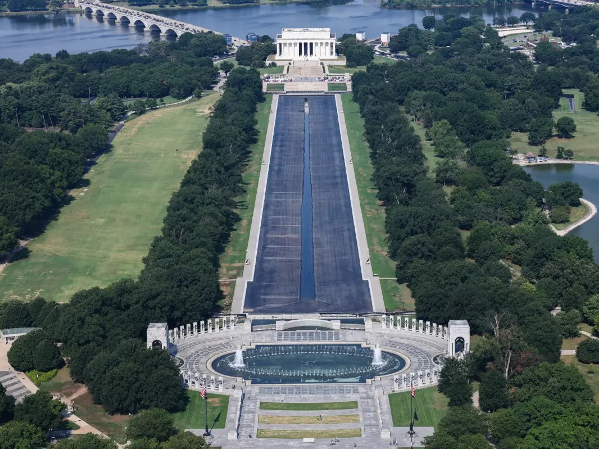 Trump administration drops Olympian's Reflecting Pool case, blames damage on botched installation