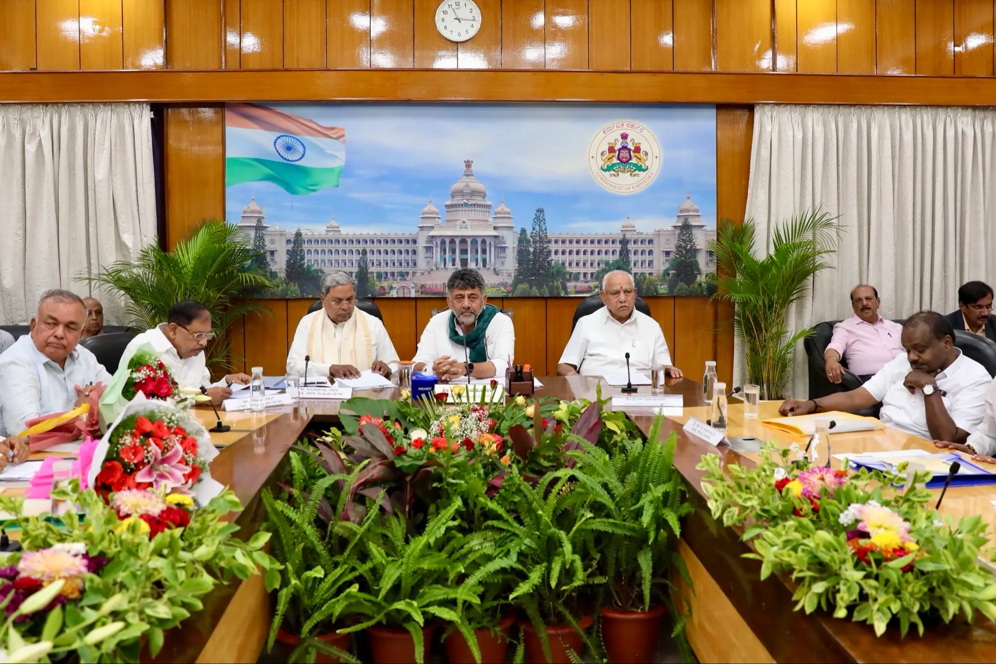‘Interests of farmers more important than politics’: Karnataka CM Shivakumar says at all-party meeting on Cauvery issue