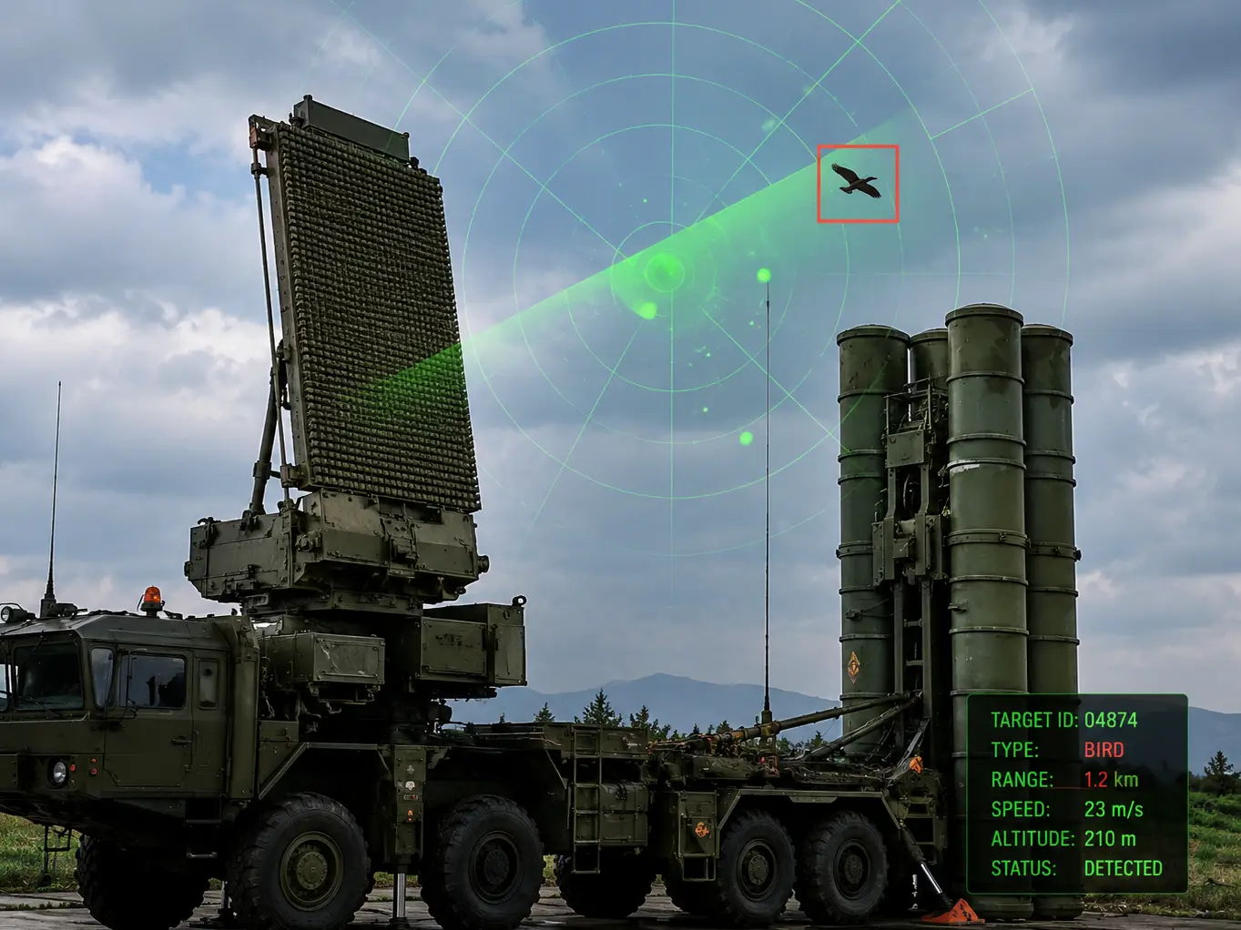 Can an S-400 detect a bird?