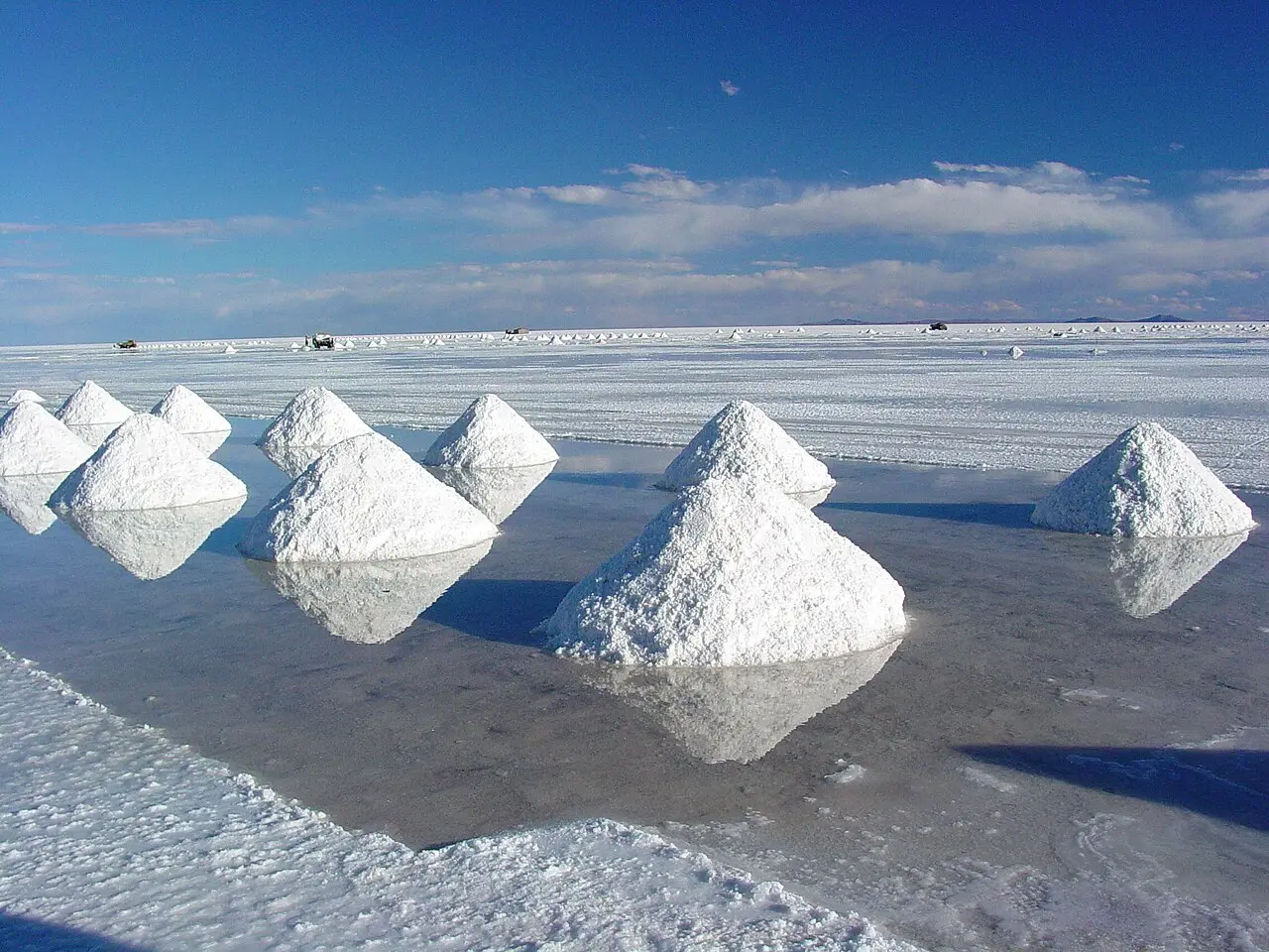 Why is this desert covered with white salt instead of sand?