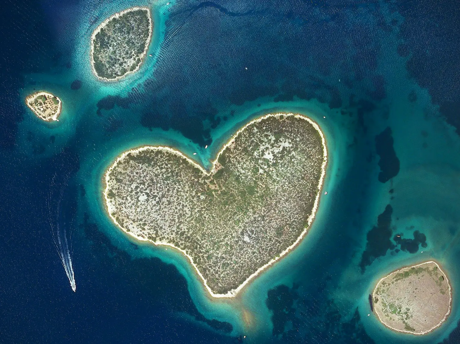 Why is this island shaped like a heart?