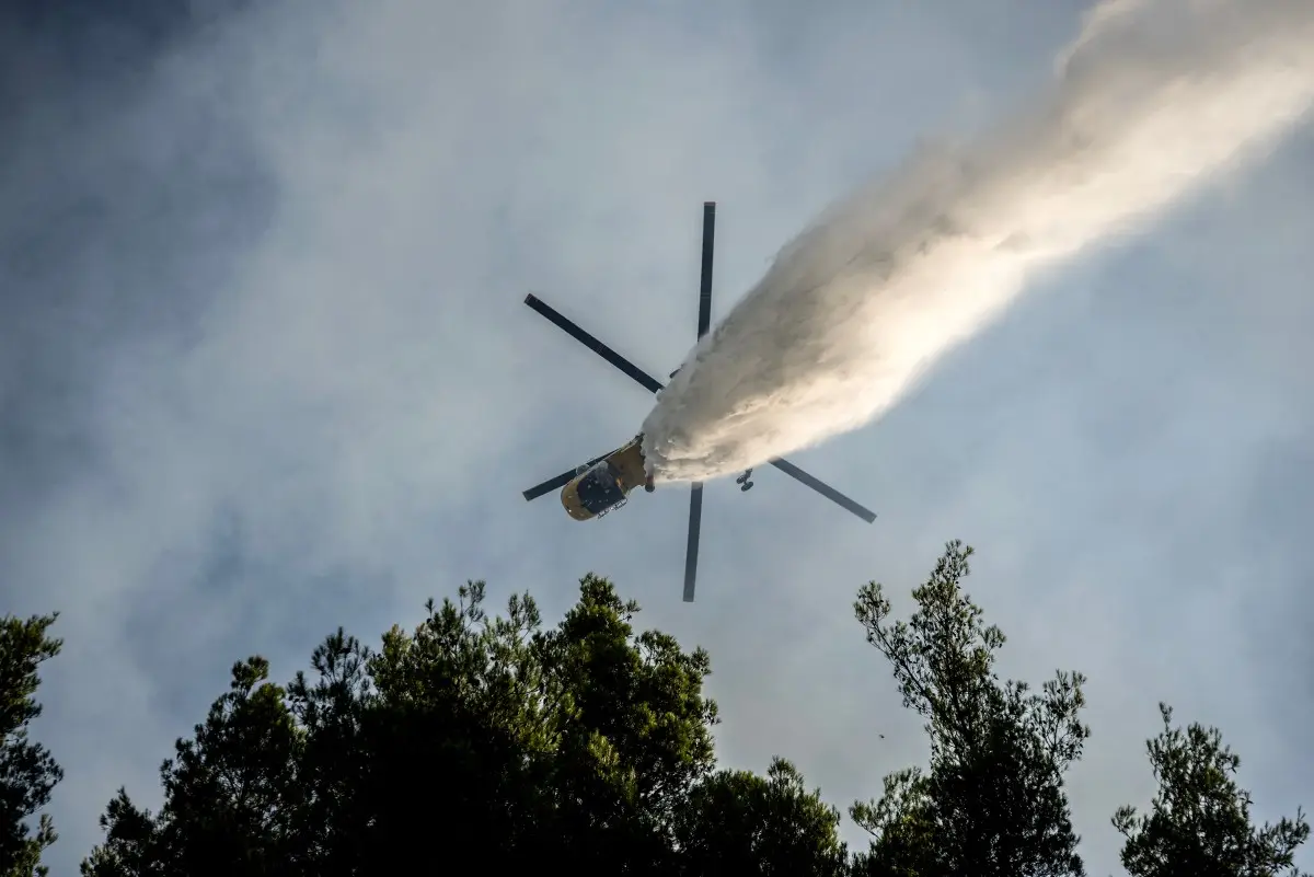 Two dead as firefighting helicopters collide midair while battling massive Greece wildfire near Athens