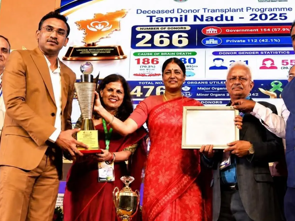 Tamil Nadu tops India's deceased organ donations in 2025